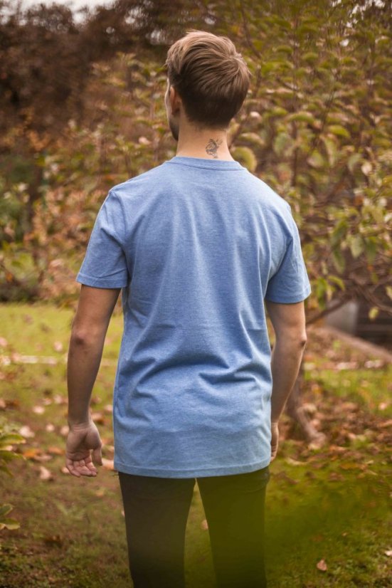 Zachraňte pánské tričko Vodopád - modré