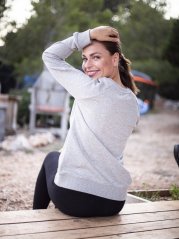 Zachraňte dámský crewneck Outsider - šedý