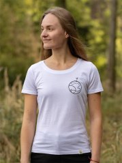 Dámské tričko Planetka - bílé