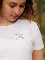 Dámské tričko Happy šíp - bílé