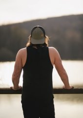 Pánské tílko Bez potisku - černé