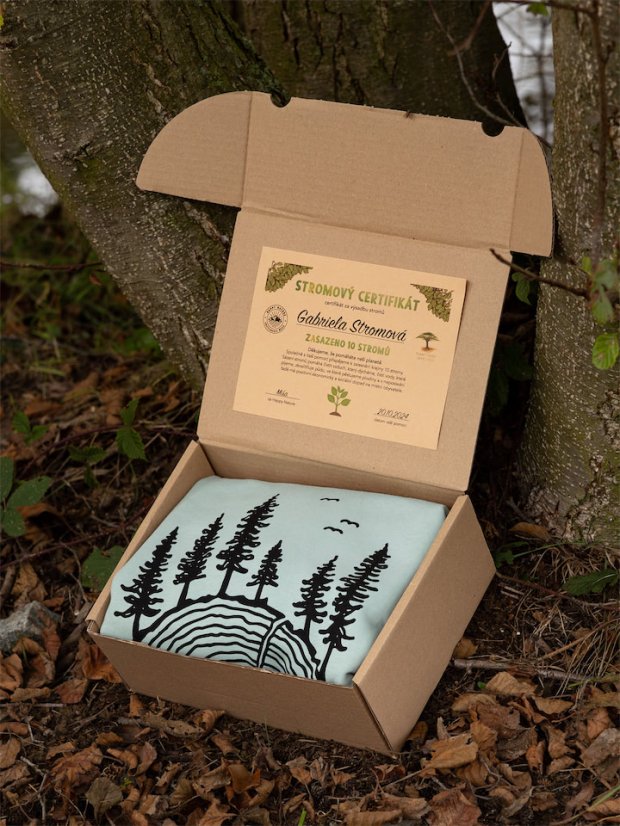 Zachraňte dámská mikina Les - mintová