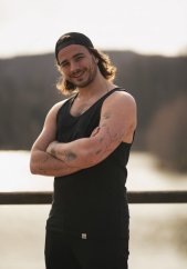 Pánské tílko Bez potisku - černé