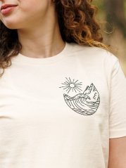 Dámské tričko Oceán - naturální