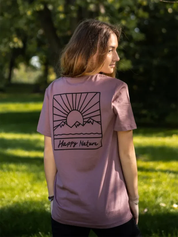 Dámské tričko Západ - ibiškové