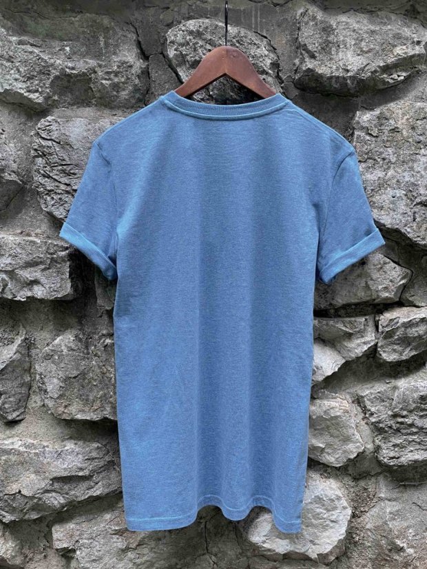 Zachraňte pánské tričko Vodopád - modré