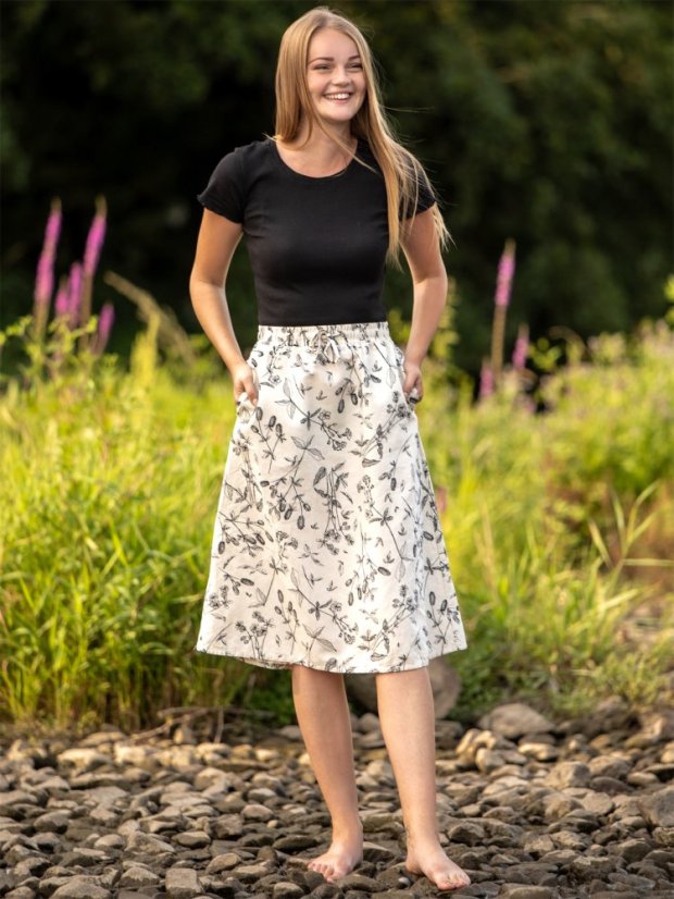 Dámská sukně Květinová