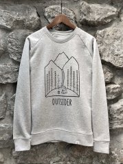 Zachraňte pánský crewneck Outsider - šedý
