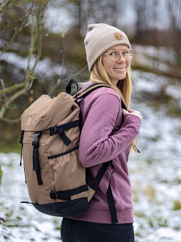 Batoh recyklovaný Krajinka - hnědý