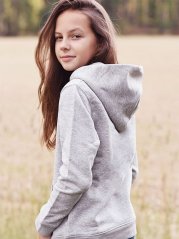 Dětská rozepínací mikina Bez potisku - šedá
