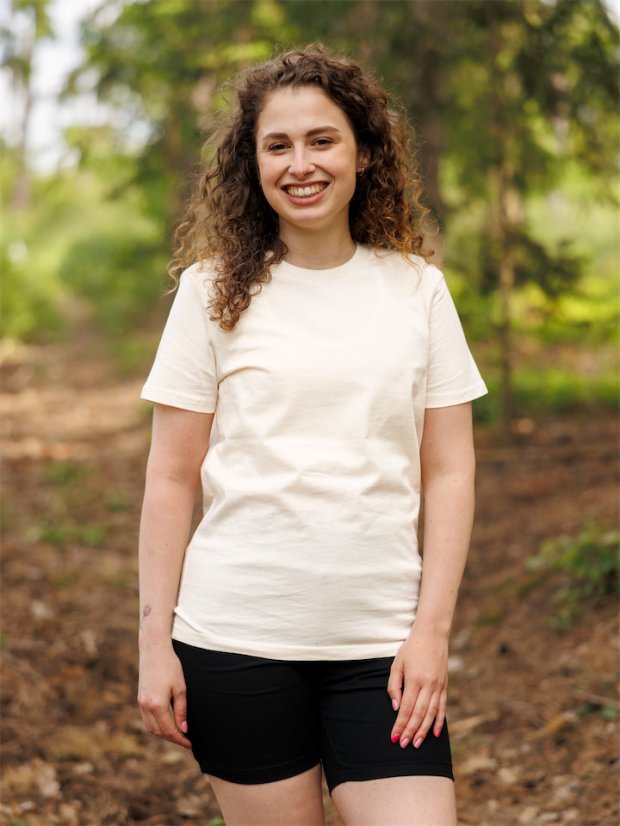 Dámské tričko Bez potisku - naturální