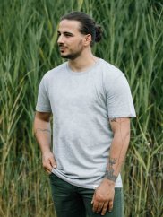 Pánské tričko Bez potisku - šedé