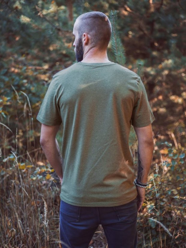 Pánské tričko Borovice - zelené