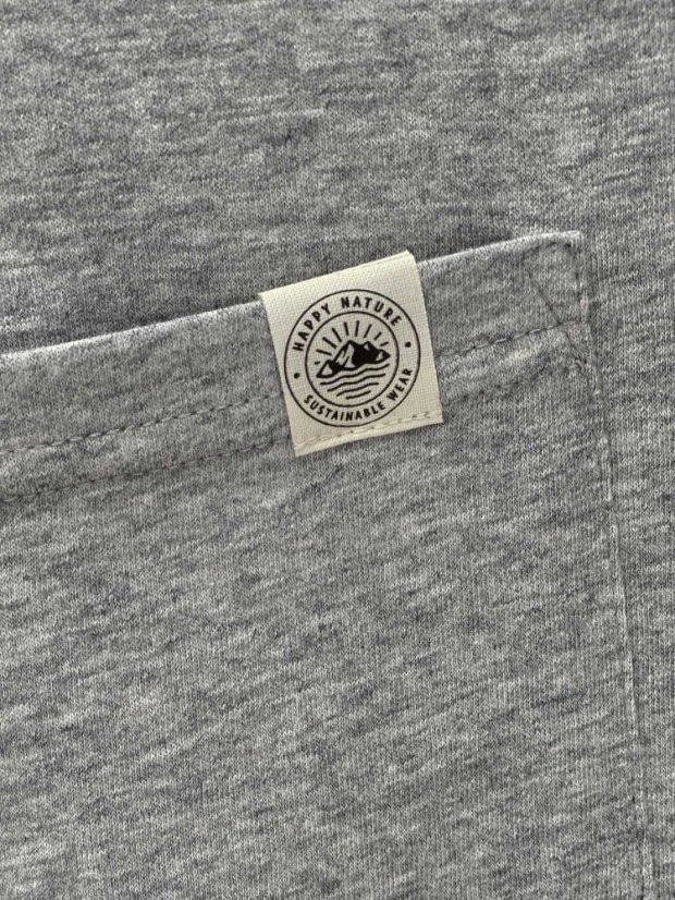 Pánské tričko s kapsičkou - šedé