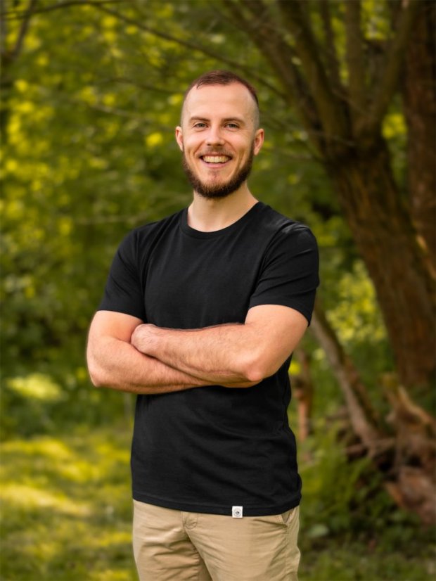 Pánské tričko Bez potisku - černé