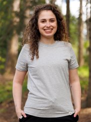 Dámské tričko Bez potisku - šedé