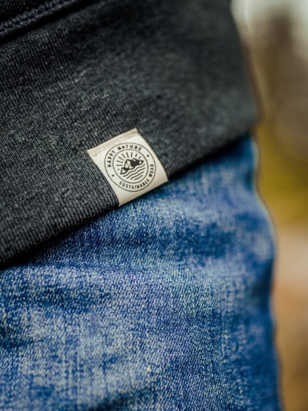 Pánská rozepínací mikina Bez potisku - tmavě šedá