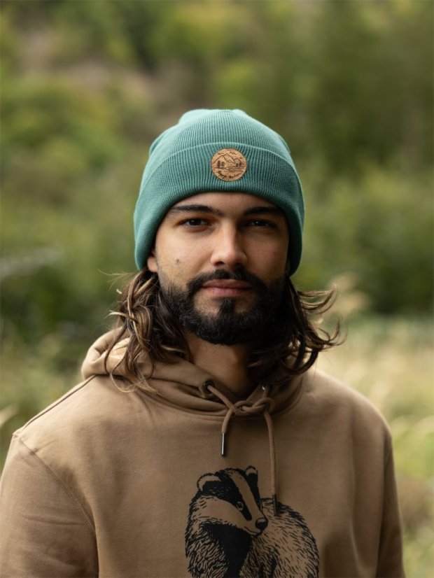 Čepice Krajinka - zelenomodrá