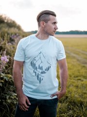 Zachraňte pánské tričko Pure nature - bílé