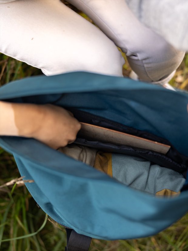 Batoh recyklovaný Příroda - modrozelený