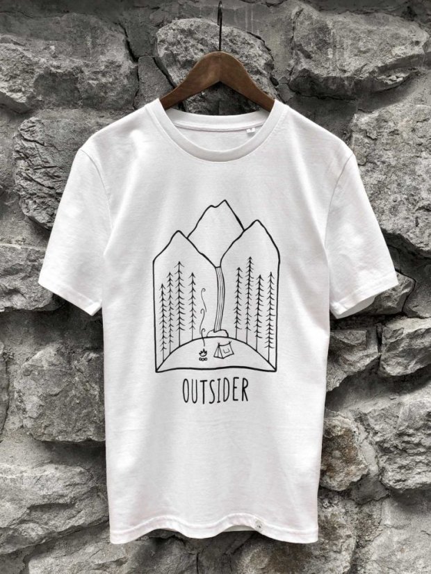Pánské tričko Outsider - bílé