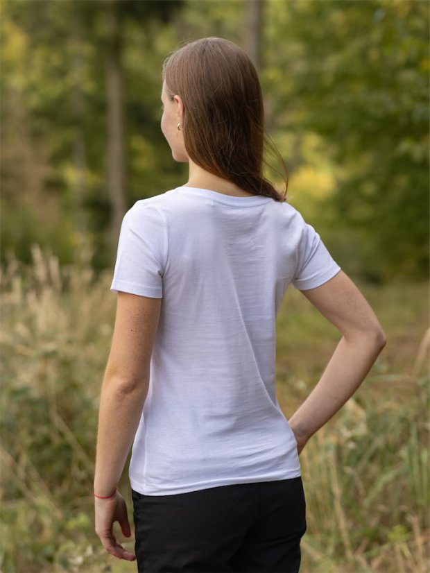 Dámské tričko Planetka - bílé