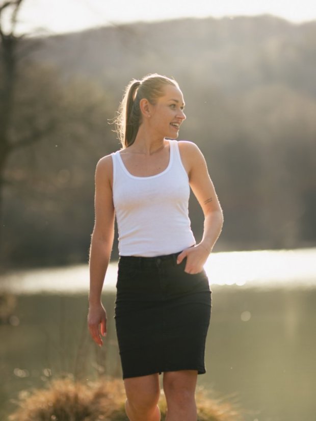 Dámské tílko Bez potisku - bílé