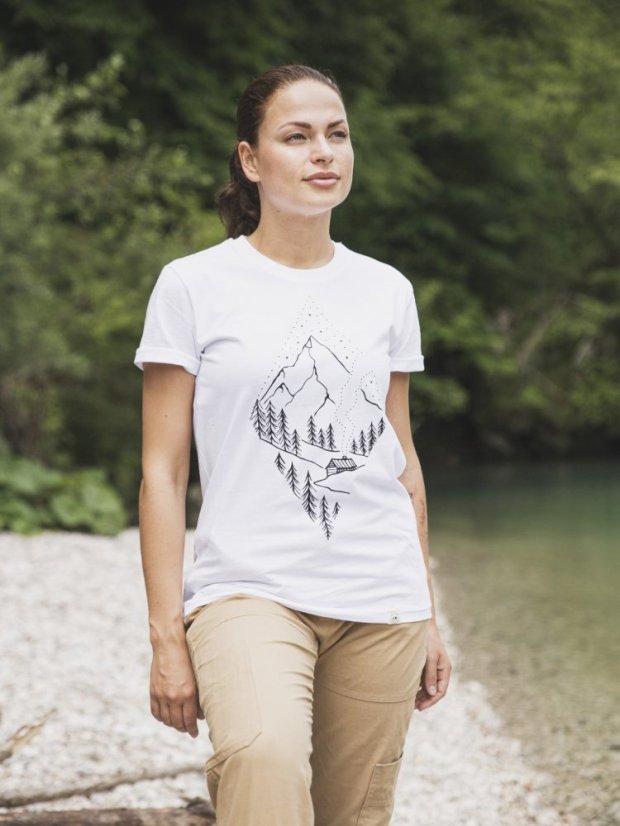 Dámské tričko Pure nature - bílé