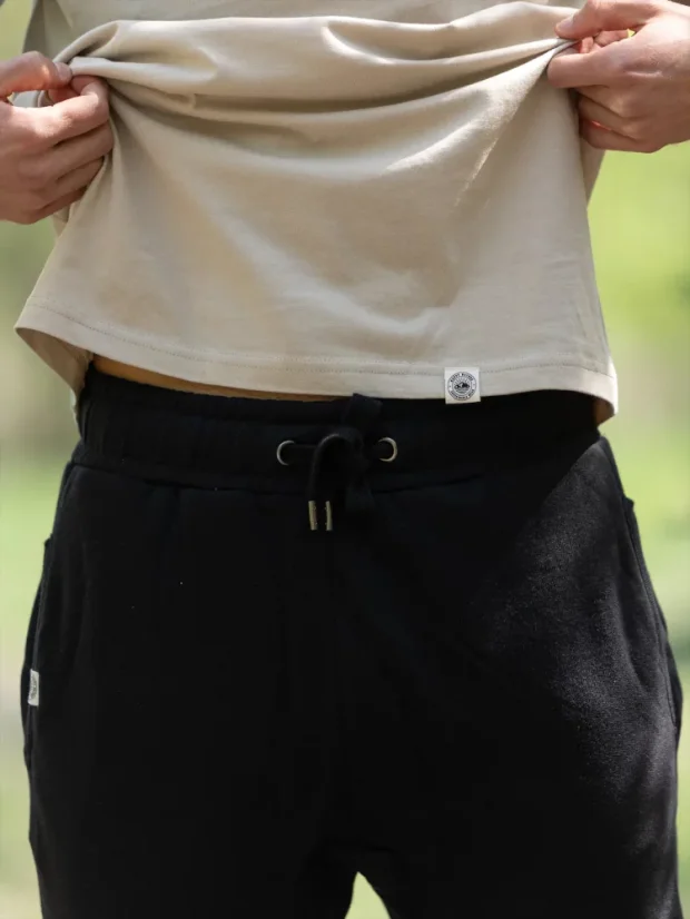 Pánské tepláky Bez potisku - černé