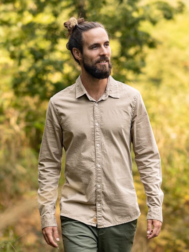 Zachraňte pánská košile - béžová