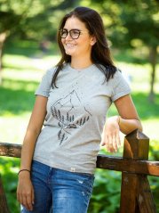 Dámské tričko Pure nature - šedé