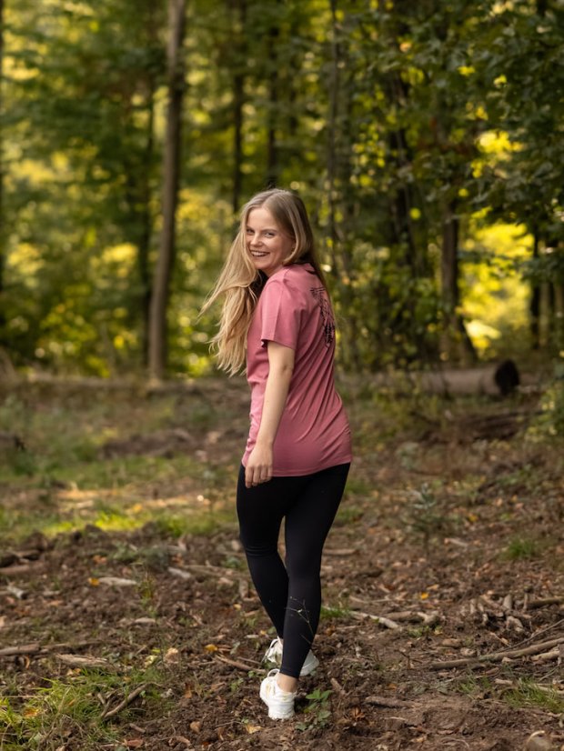 Dámské tričko Východ - malinové