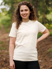 Dámské tričko Bez potisku - naturální