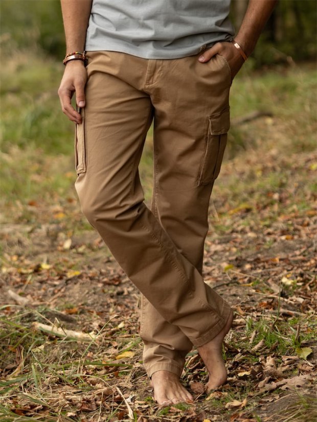 Pánské kalhoty - hnědé