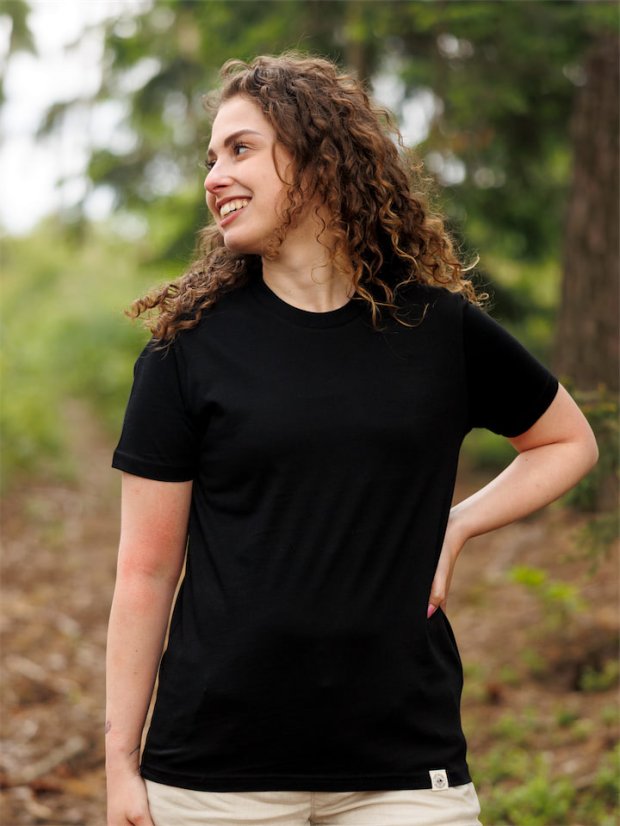 Dámské tričko Bez potisku - černé