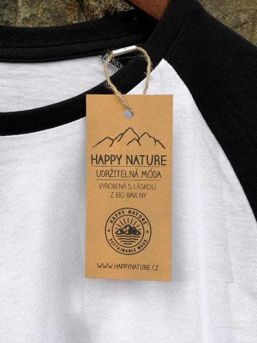 Zachraňte pánský raglan Happy Nature logo
