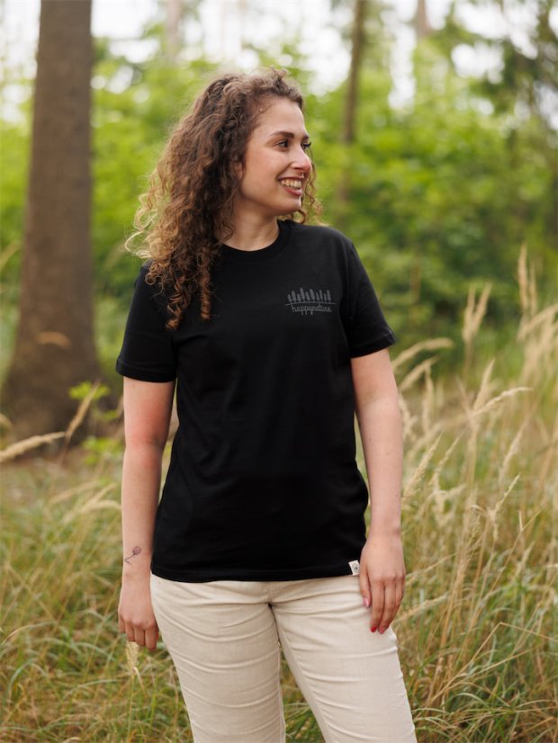 Dámské tričko 10 stromů - černé