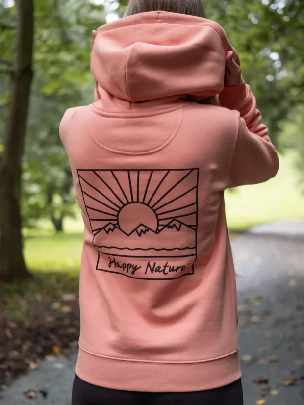 Zachraňte dámská lososová mikina Západ - volný střih