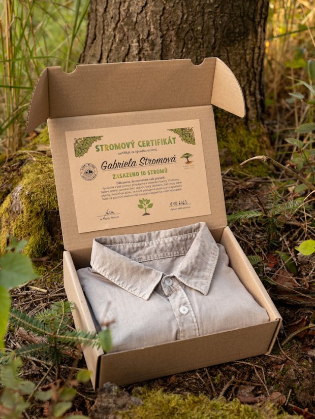 Zachraňte pánská košile - béžová