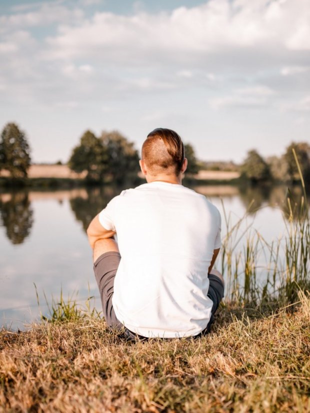Zachraňte pánské tričko Pure nature - bílé