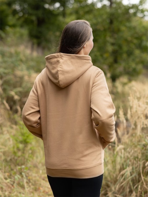 Dámská mikina Planetka - béžově hnědá