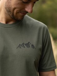 Pánské tričko Pohoří - zelené