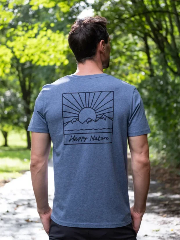 Pánské tričko Západ - modrošedé