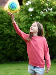 Dětská mikina bez kapuce Bez potisku - růžová