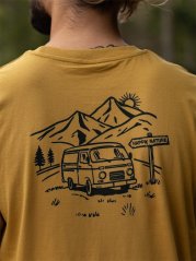 Pánské tričko Vanlife - hořčicové