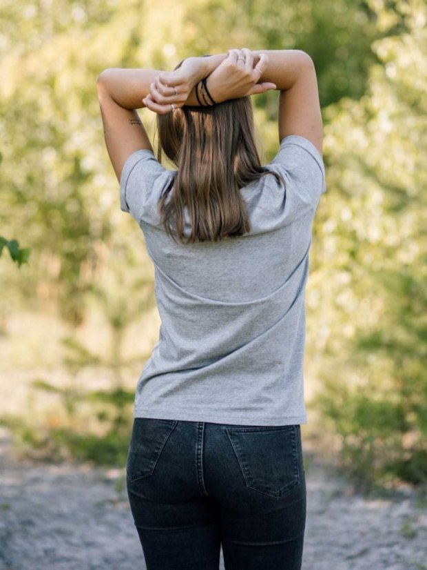 Zachraňte dámské tričko Outsider - šedé