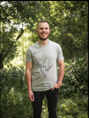 Zachraňte pánské tričko Pure nature - šedé